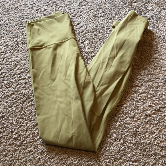 lululemon athletica Pants - Lululemon light green wunder under 28”